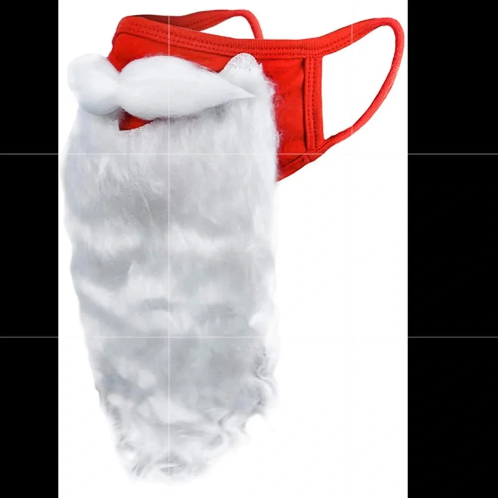 Safe Santa novelty face mask, unisex, New